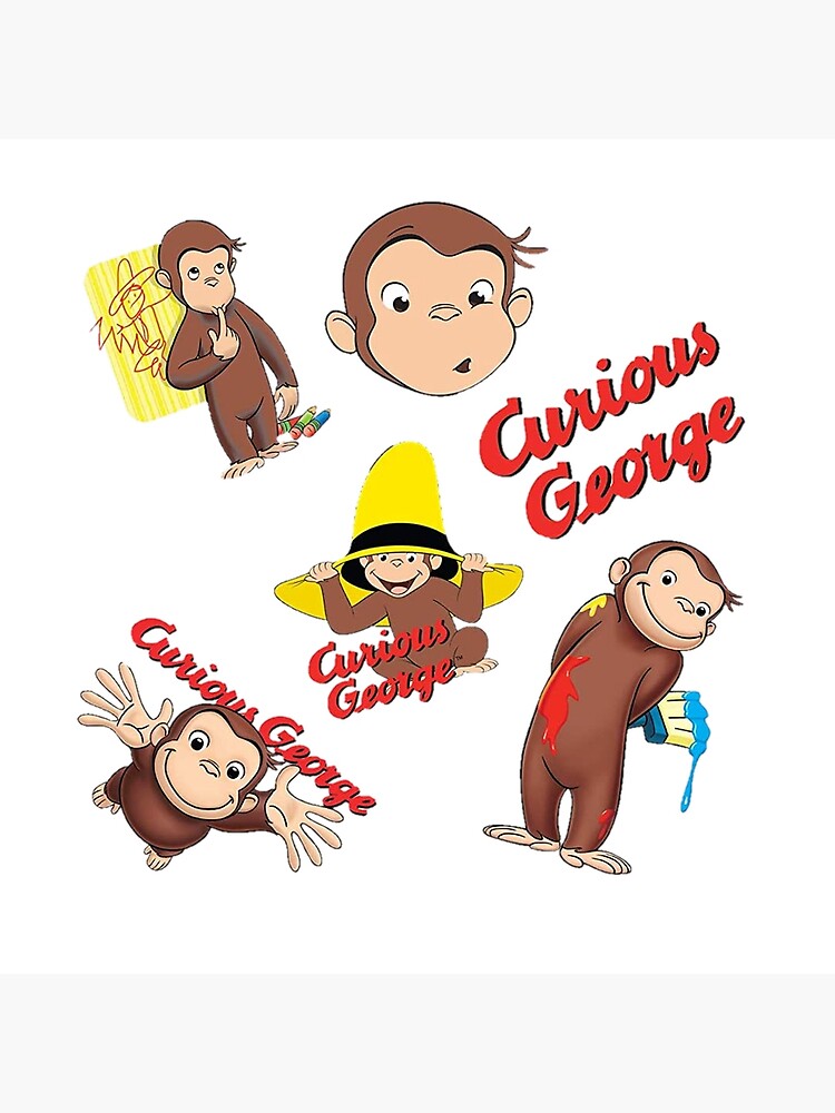 Playful Curious George Adventure Throw Pillow - Image 2