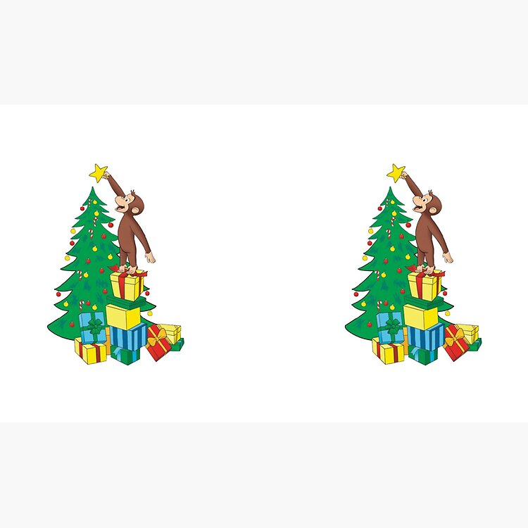 Festive Curious George Christmas Mug - Image 3
