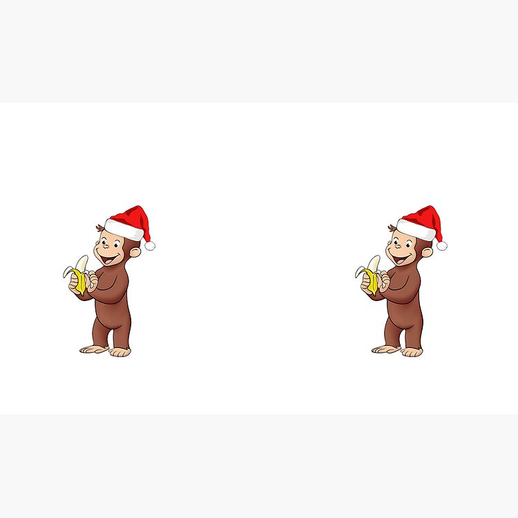 Cute Curious George Winter Banana Mug - Image 3