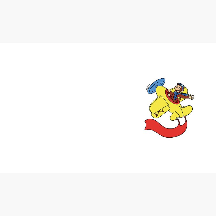 Cute Curious George In An Airplane Mug - Image 3