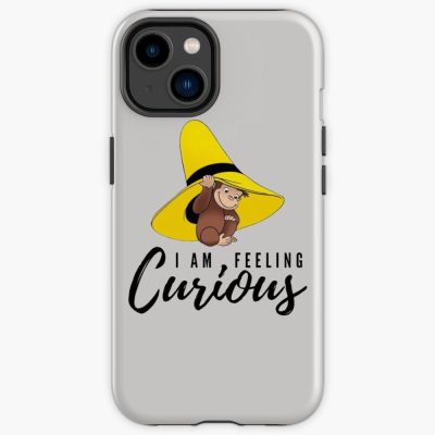 Cute Curious Monkey With Yellow Hat Iphone Case