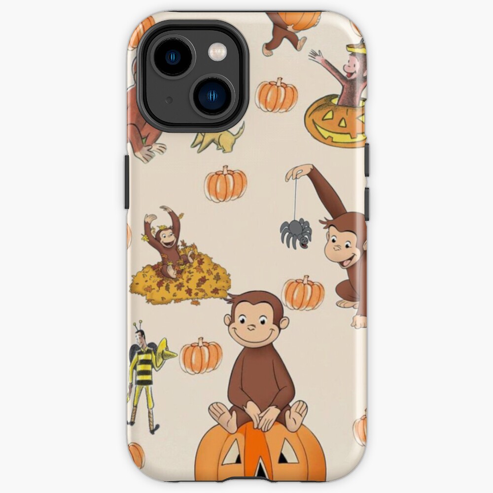 Cute Fall Curious George Iphone Case