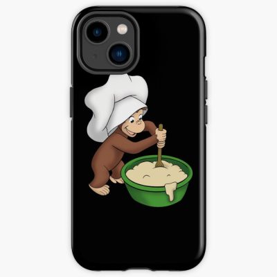 Cute Curious George Baking A Cake Iphone Case