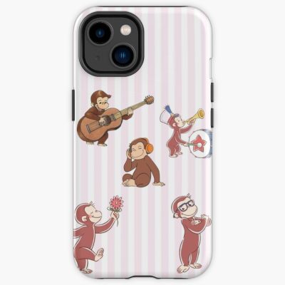 Creative Curious George Musical Collage Iphone Case