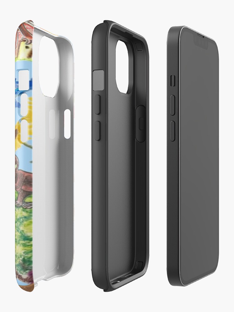Cheerful Curious George Cartoon Iphone Case - Image 2