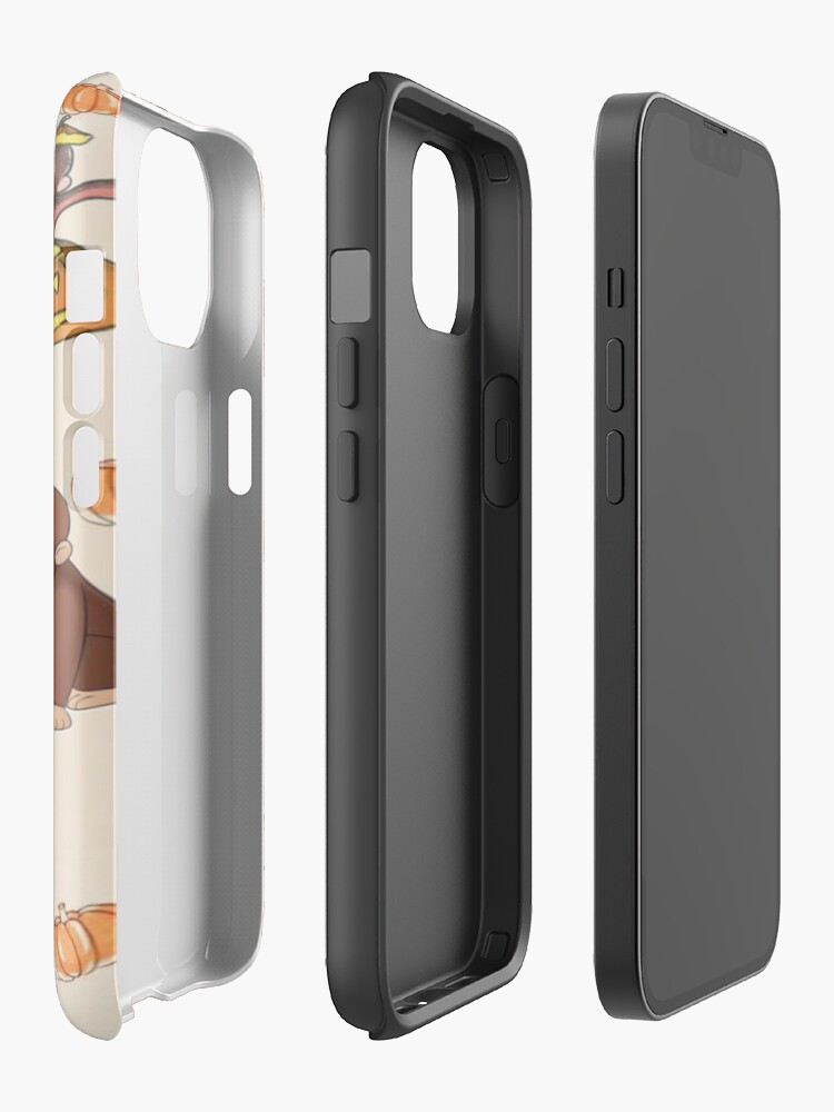 Cute Fall Curious George Iphone Case - Image 2