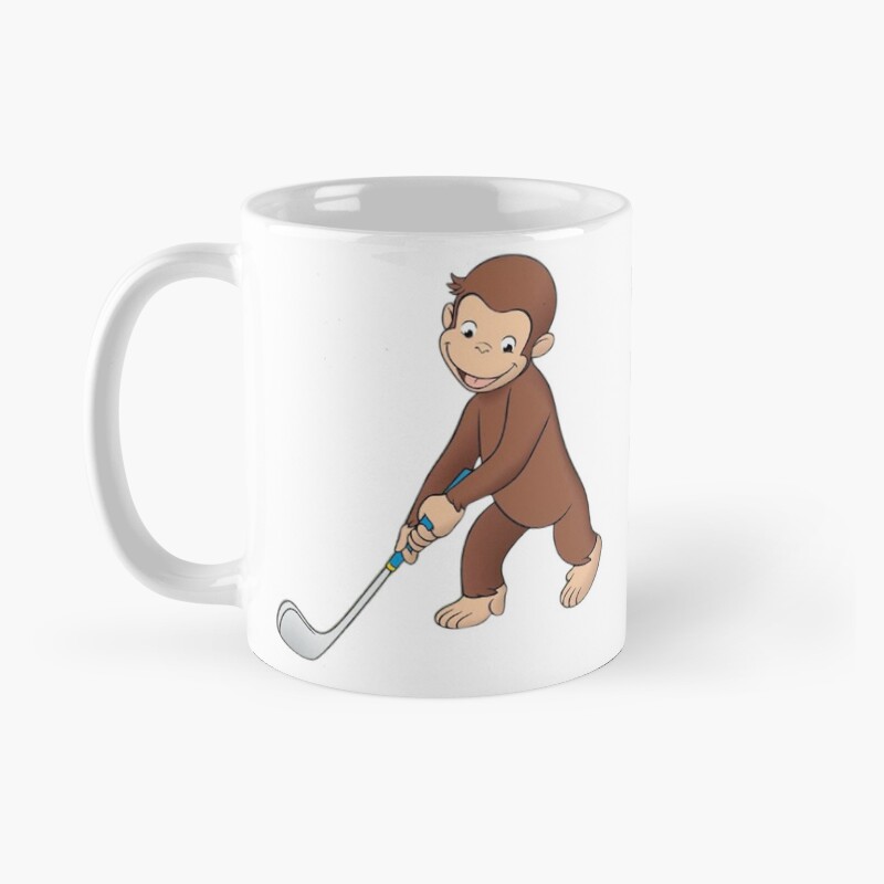Funny George Playing Golf Mug - Image 2