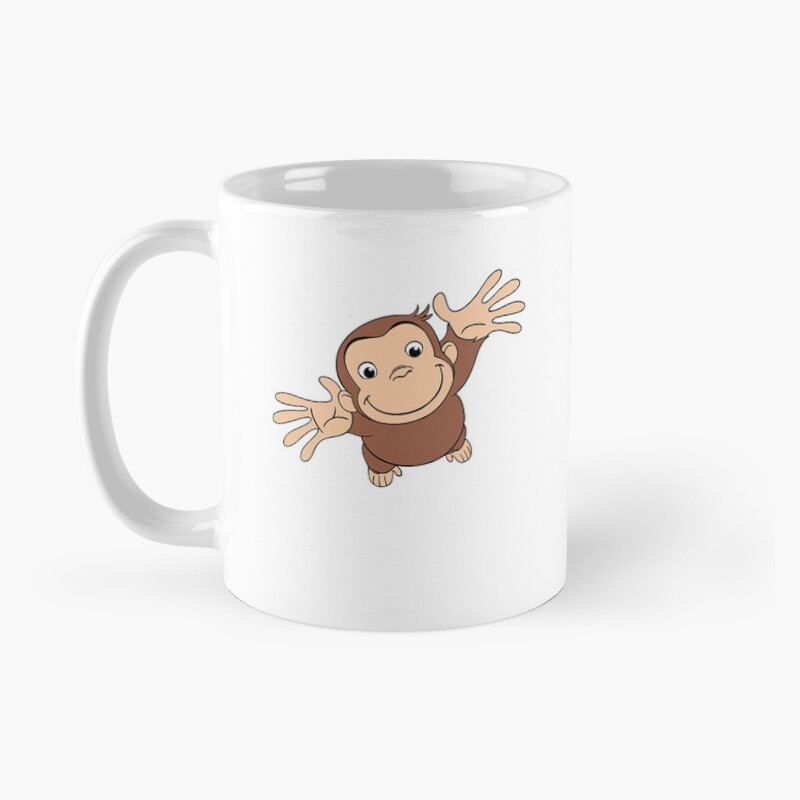 Funny Curious George Cartoon Mug - Image 2