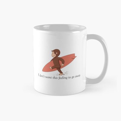 Funny Curious George Surfing Monkey Mug