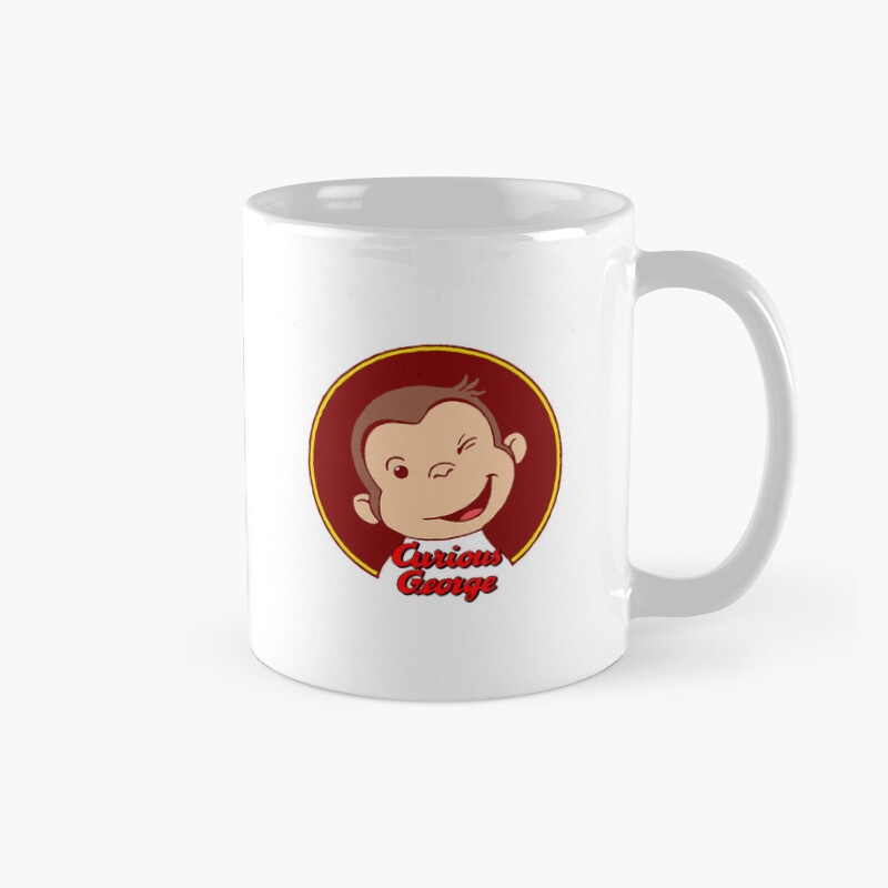 Cute Curious George Wink Mug
