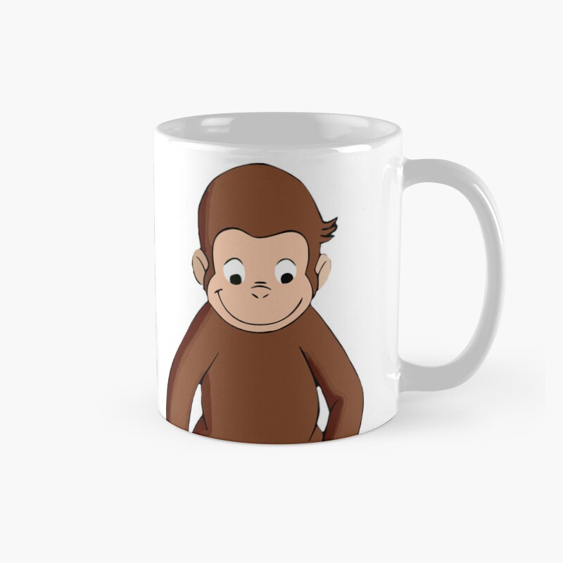 Funny Curious George Friends Mug