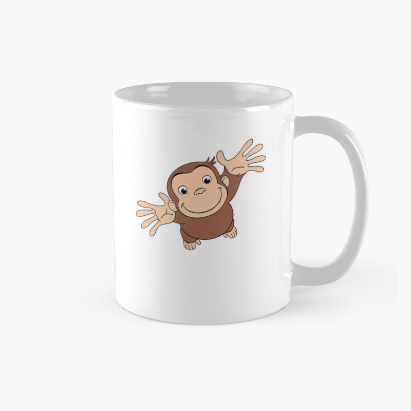 Funny Curious George Cartoon Mug
