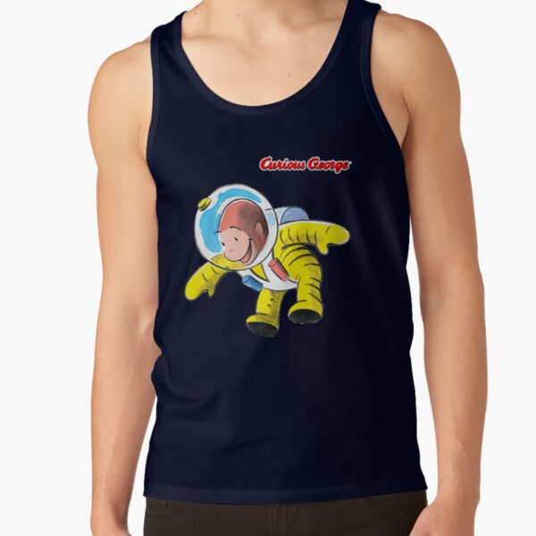 Happy Curious George Astronaut Tank Top - Image 5