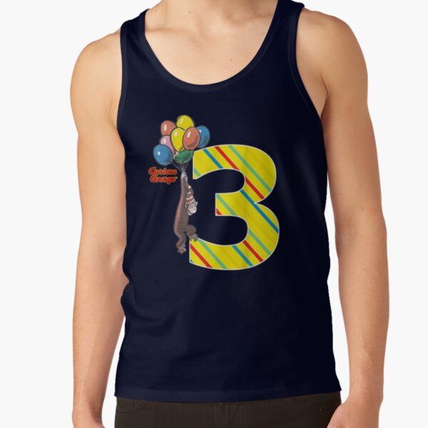 Cute Vintage 3rd Birthday Balloons Graphic Tank Top - Image 5