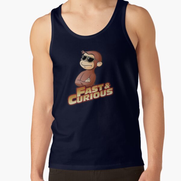 Funny Fast And Curious George Tank Top - Image 5
