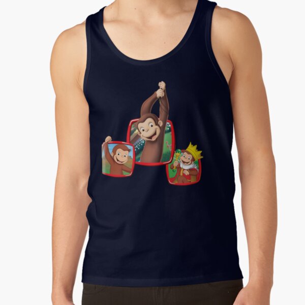 Cute Curious George Monkey Tank Top - Image 5