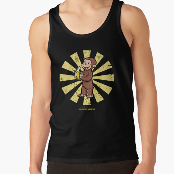 Vintage Curious George Retro Japanese Art Tank Top