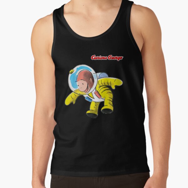 Happy Curious George Astronaut Tank Top
