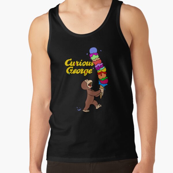Cute Curious George Ice Cream Treat Tank Top
