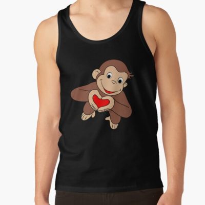 Heartwarming Curious George Is All Heart Tank Top
