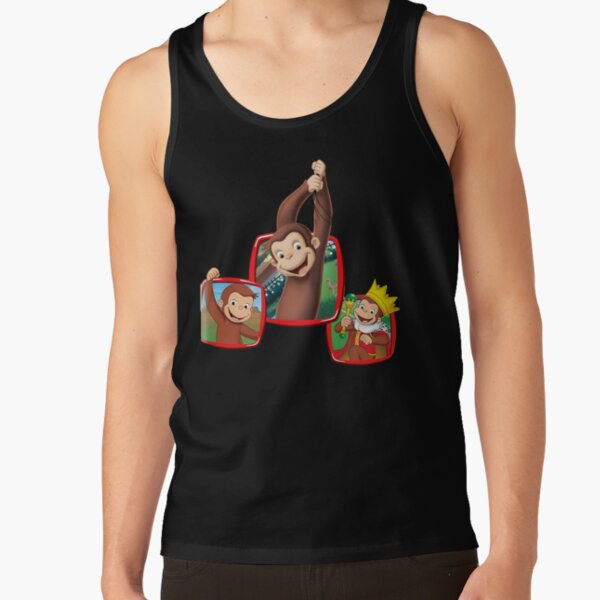 Cute Curious George Monkey Tank Top - Image 2