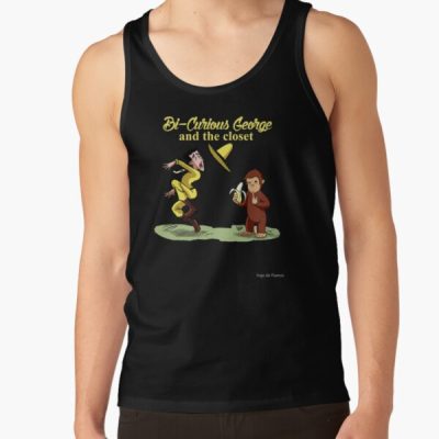 Funny Bi Curious George Tv Show Parody Tank Top