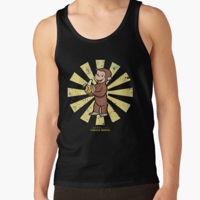 Vintage Curious George Retro Japanese Style Tank Top