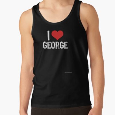 Cute I Love George Design Tank Top