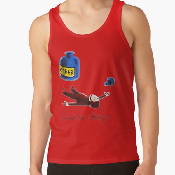 Funny Curious George Breathes In Ether Tank Top - Image 4