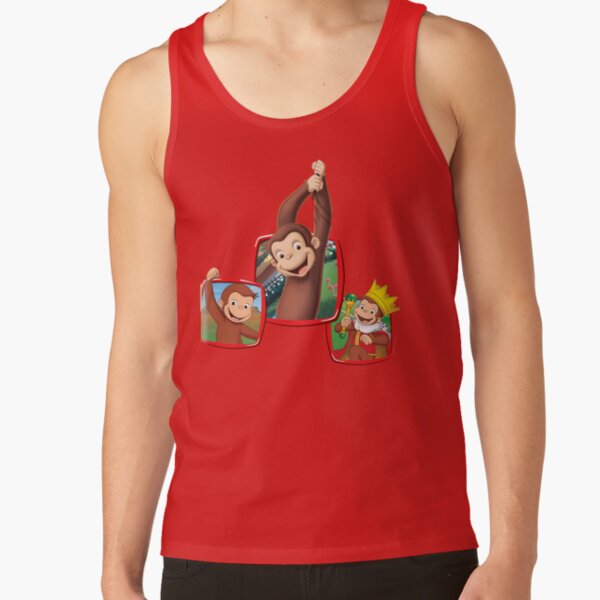 Cute Curious George Monkey Tank Top - Image 4