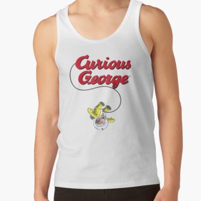 Cute Curious George Space Explorer Tank Top