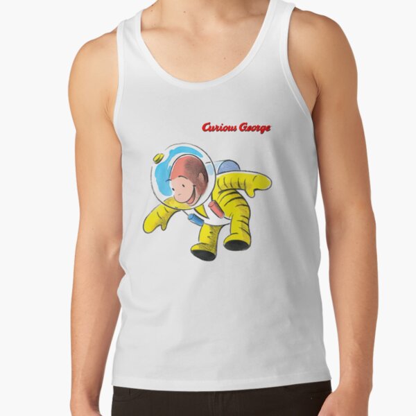 Happy Curious George Astronaut Tank Top - Image 2