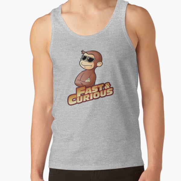 Funny Fast And Curious George Tank Top - Image 3