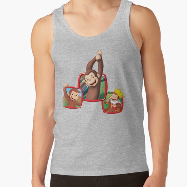 Cute Curious George Monkey Tank Top - Image 3