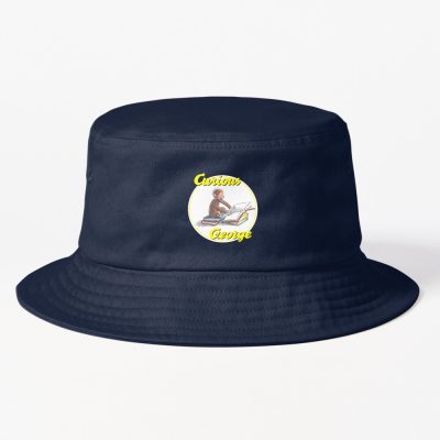 Vintage Curious George Reading Design Bucket Hat