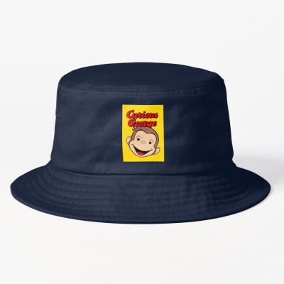 Charming Curious George Artwork Bucket Hat