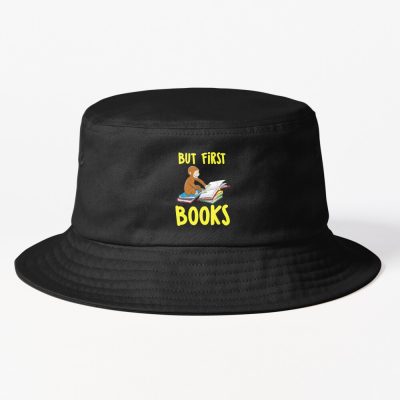 Cute Curious George Reading Books Bucket Hat
