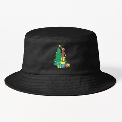 Festive Curious George Christmas Bucket Hat