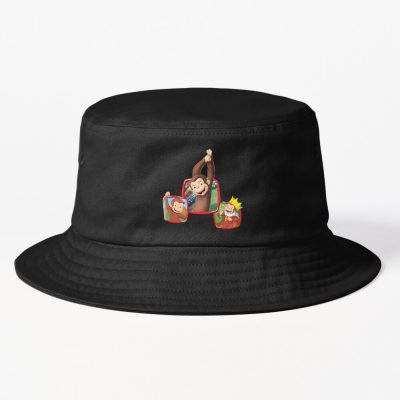 Cute Curious George Cartoon Bucket Hat