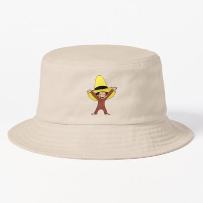 Vintage Curious George Cartoon Bucket Hat