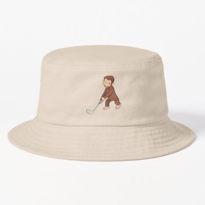 Funny George Playing Golf Bucket Hat