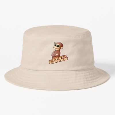Cheerful Curious George Design Bucket Hat