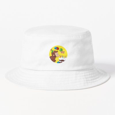 Happy Curious George Character Bucket Hat