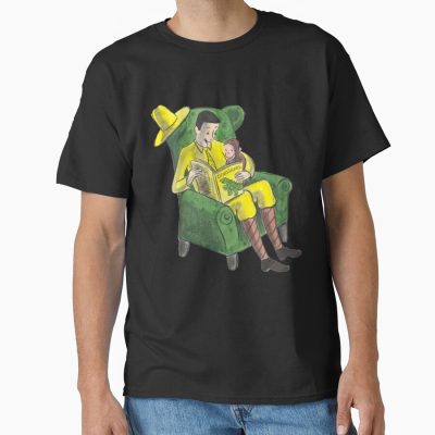 Classic Curious George And The Man With The Big Yellow Hat T-shirt
