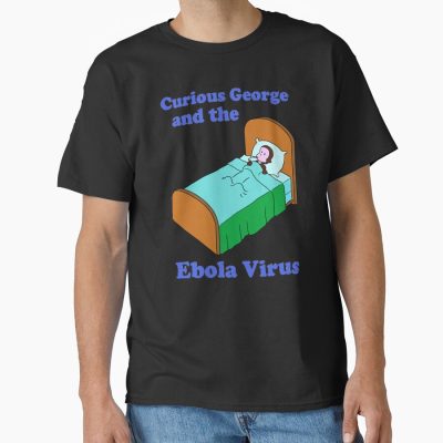 Parody Curious George Ebola Design T-shirt