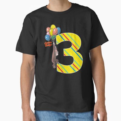 Cute Vintage 3rd Birthday Balloons Graphic T-shirt