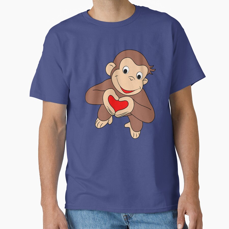 Heartwarming Curious George Is All Heart T-shirt - Image 4
