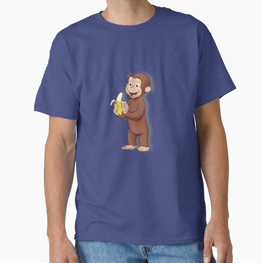 Cute Curious George Cartoon T-shirt - Image 4