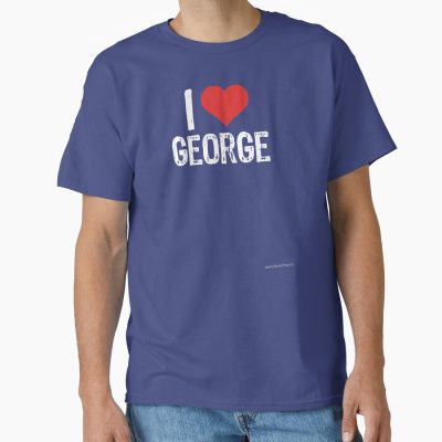 Cute I Love George Design T-shirt