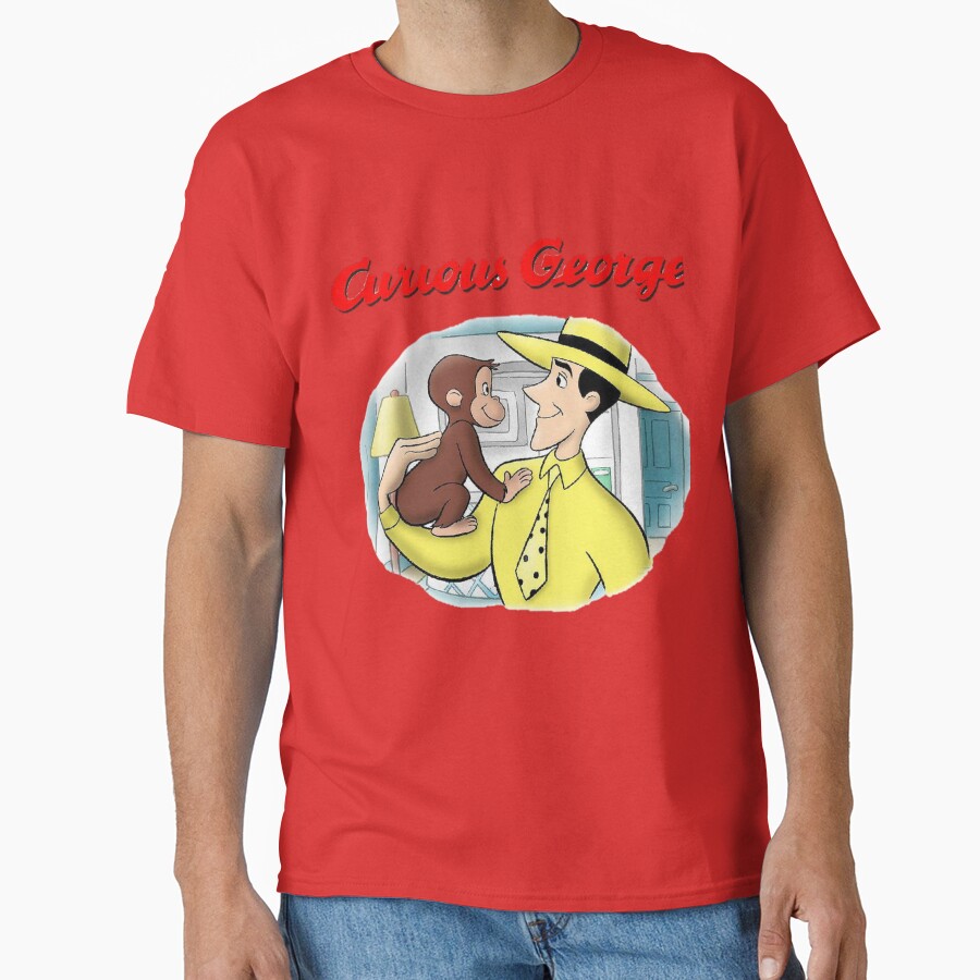 Classic Curious George Cartoon T-shirt - Image 5